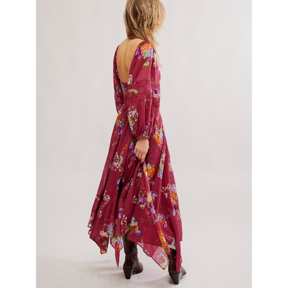 Free People Floral Maxi Dress - Pink and Multicolor - Picture 3 of 6